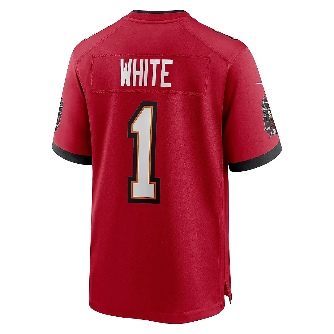 Zennovawear Men's Tampa Bay Buccaneers Rachaad White Red Game Player Jersey