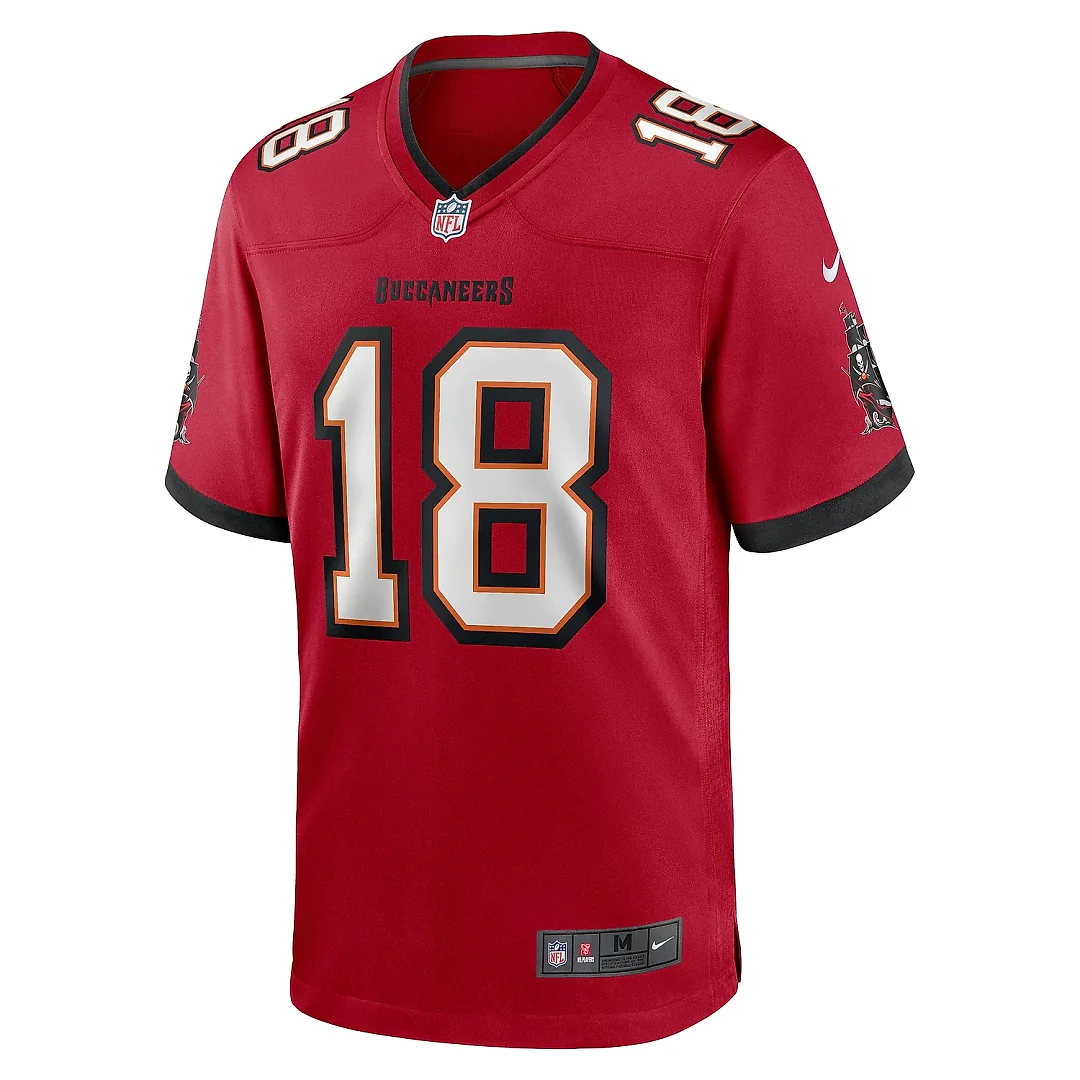 Zennovawear Men's Tampa Bay Buccaneers Rakim Jarrett Red Game Jersey