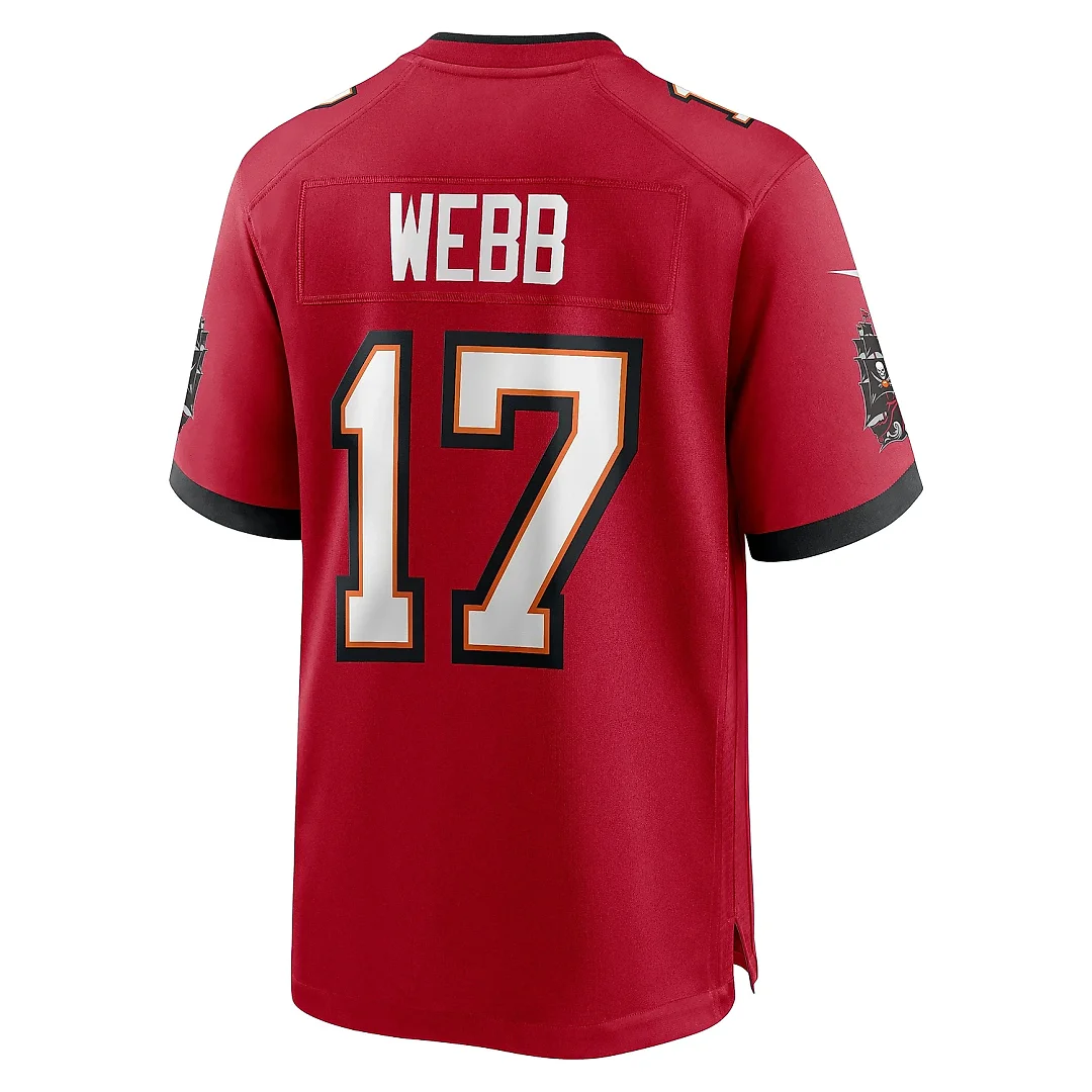 Zennovawear Men's Tampa Bay Buccaneers Raleigh Webb Red Game Jersey