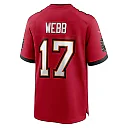 Zennovawear Men's Tampa Bay Buccaneers Raleigh Webb Red Game Jersey