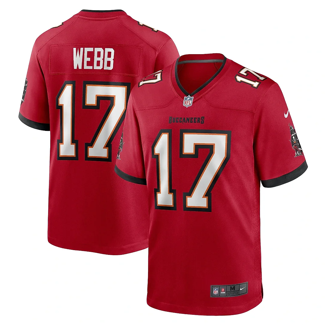 Zennovawear Men's Tampa Bay Buccaneers Raleigh Webb Red Game Jersey