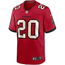Zennovawear Men's Tampa Bay Buccaneers Ronde Barber Red Game Retired Player Jersey