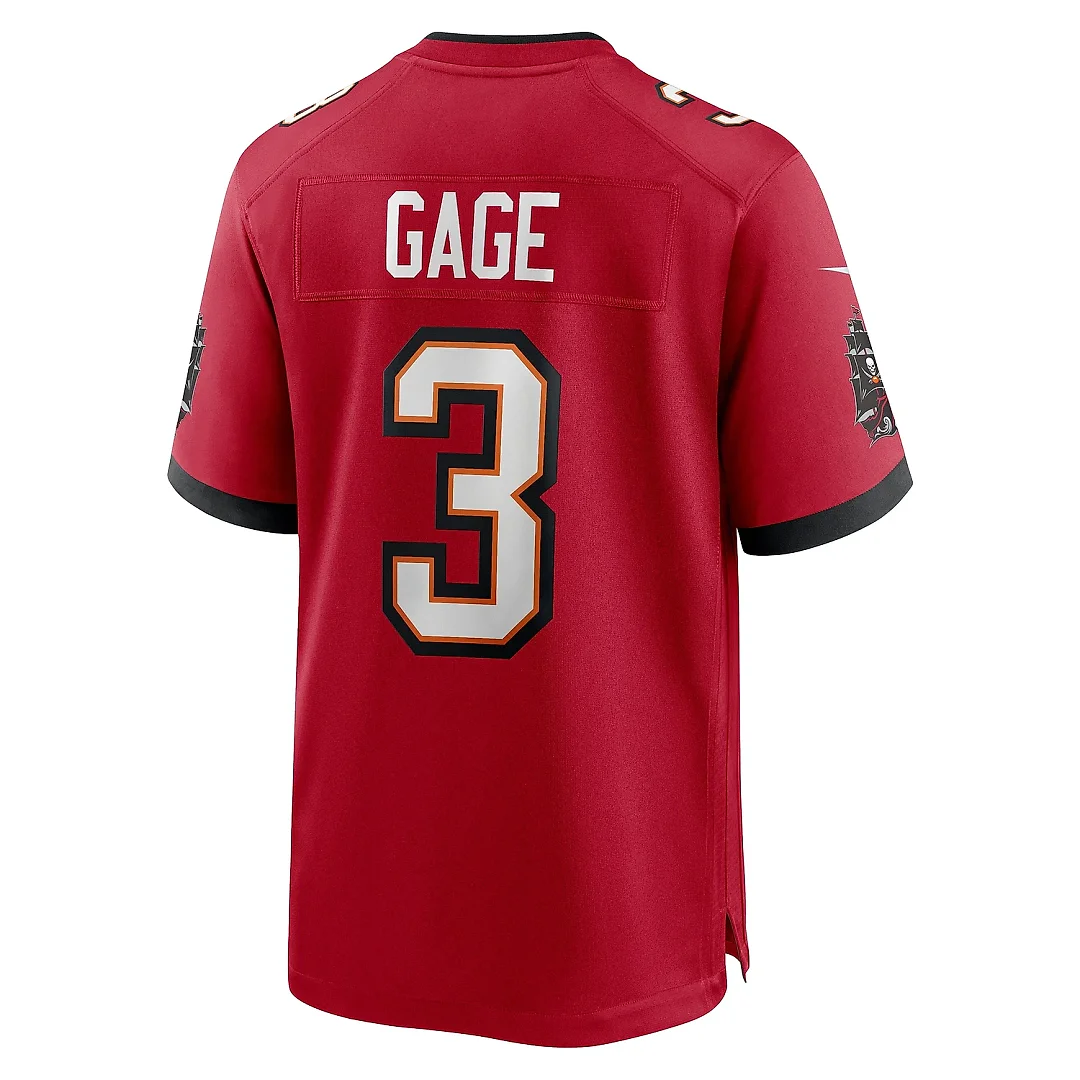 Zennovawear Men's Tampa Bay Buccaneers Russell Gage Red Game Jersey
