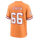 Zennovawear Men's Tampa Bay Buccaneers Ryan Jensen Orange Throwback Game Jersey