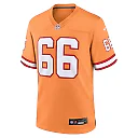 Zennovawear Men's Tampa Bay Buccaneers Ryan Jensen Orange Throwback Game Jersey