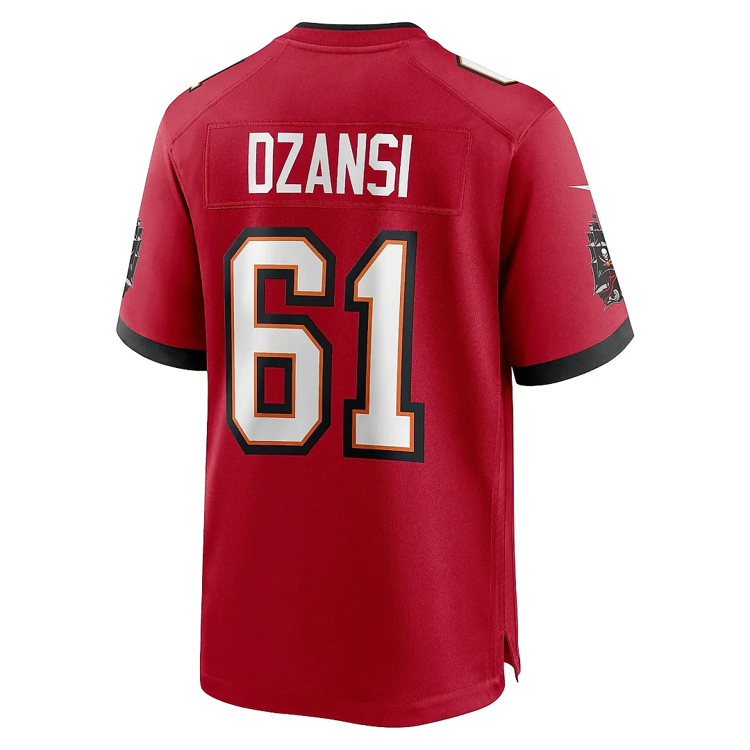 Zennovawear Men's Tampa Bay Buccaneers Silas Dzansi Red Game Jersey