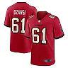 Zennovawear Men's Tampa Bay Buccaneers Silas Dzansi Red Game Jersey