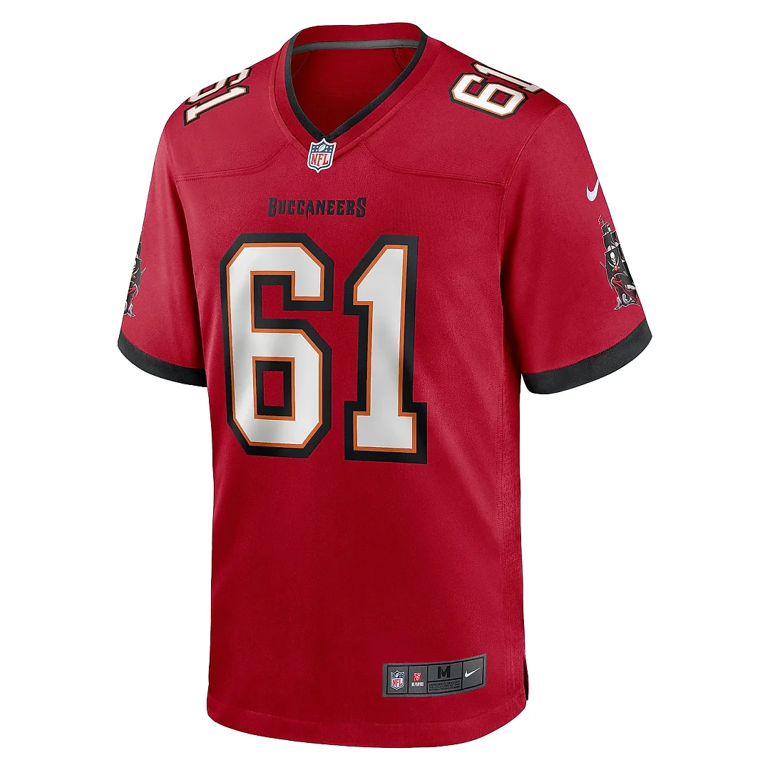 Zennovawear Men's Tampa Bay Buccaneers Silas Dzansi Red Game Jersey