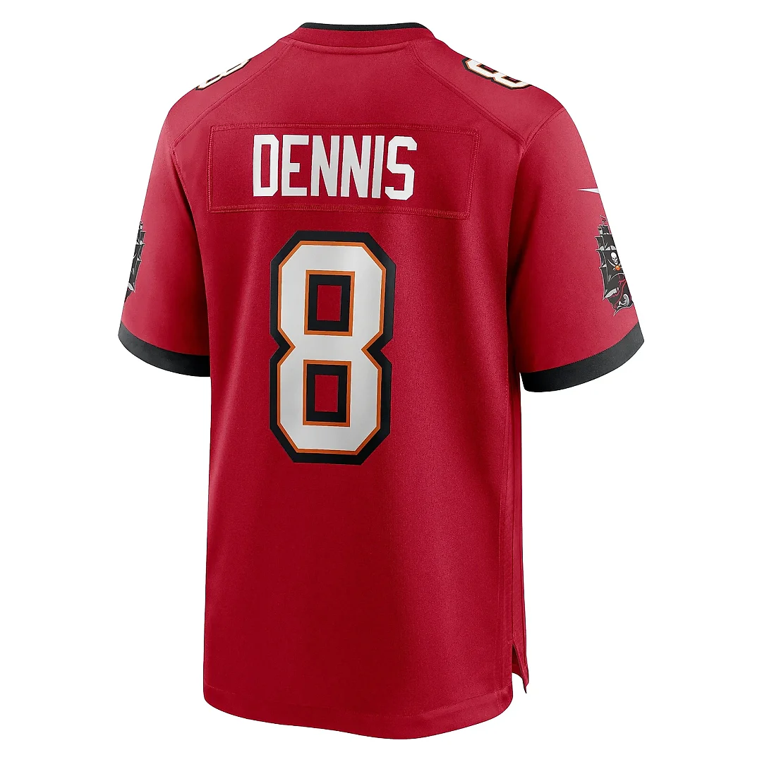 Zennovawear Men's Tampa Bay Buccaneers SirVocea Dennis Red Game Jersey