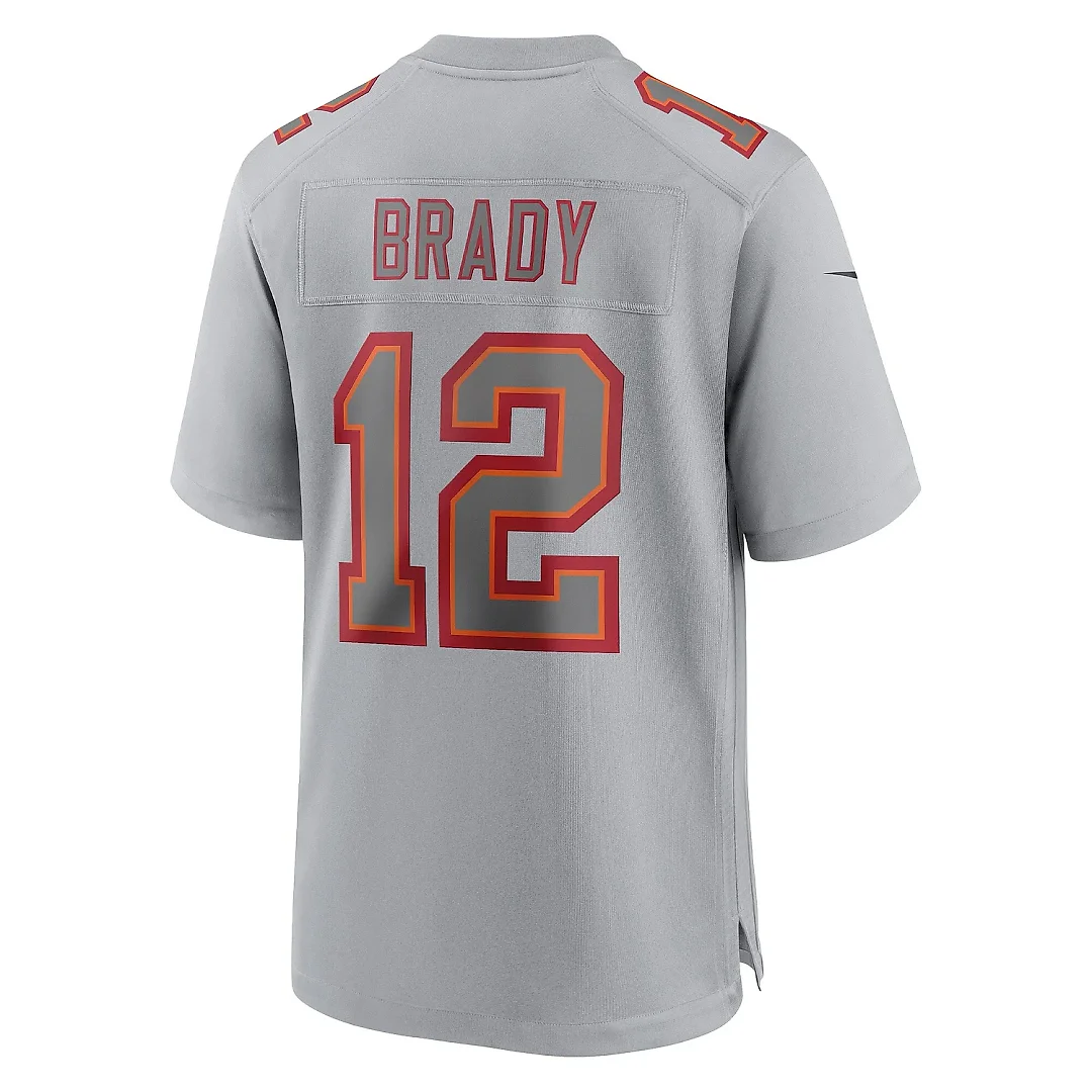 Zennovawear Men's Tampa Bay Buccaneers Tom Brady Gray Atmosphere Fashion Game Jersey