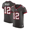 Zennovawear Men's Tampa Bay Buccaneers Tom Brady Pewter Alternate Vapor Elite Jersey