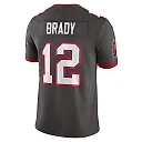 Zennovawear Men's Tampa Bay Buccaneers Tom Brady Pewter Alternate Vapor Untouchable Limited Jersey