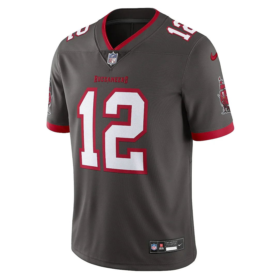 Zennovawear Men's Tampa Bay Buccaneers Tom Brady Pewter Alternate Vapor Untouchable Limited Jersey