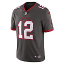 Zennovawear Men's Tampa Bay Buccaneers Tom Brady Pewter Alternate Vapor Untouchable Limited Jersey