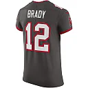 Zennovawear Men's Tampa Bay Buccaneers Tom Brady Pewter Alternate Vapor Elite Jersey