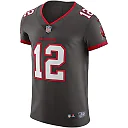 Zennovawear Men's Tampa Bay Buccaneers Tom Brady Pewter Alternate Vapor Elite Jersey