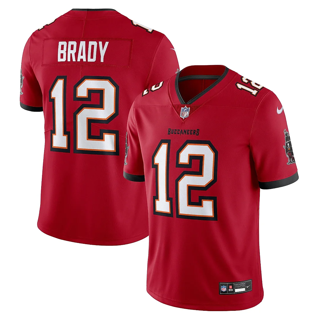 Zennovawear Men's Tampa Bay Buccaneers Tom Brady Red Vapor Untouchable Limited Jersey