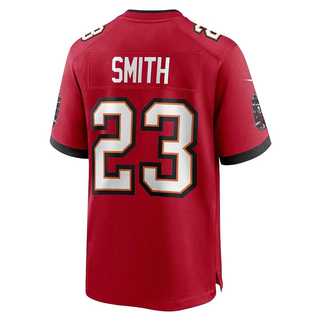 Zennovawear Men's Tampa Bay Buccaneers Tykee Smith Red Game Jersey