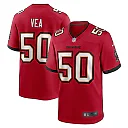 Zennovawear Men's Tampa Bay Buccaneers Vita Vea Red Game Jersey