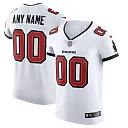 Zennovawear Men's Tampa Bay Buccaneers White Vapor Elite Custom Jersey