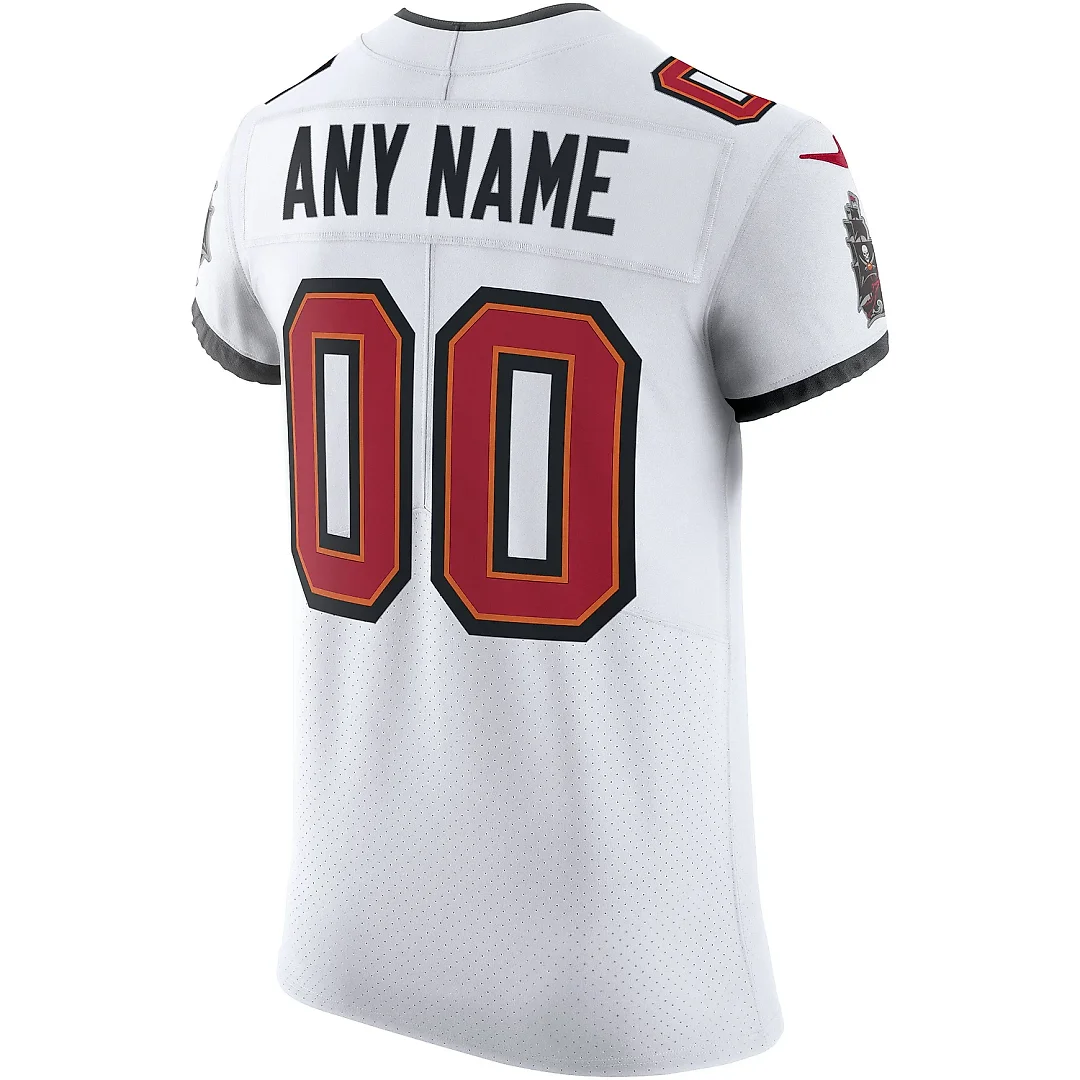 Zennovawear Men's Tampa Bay Buccaneers White Vapor Elite Custom Jersey