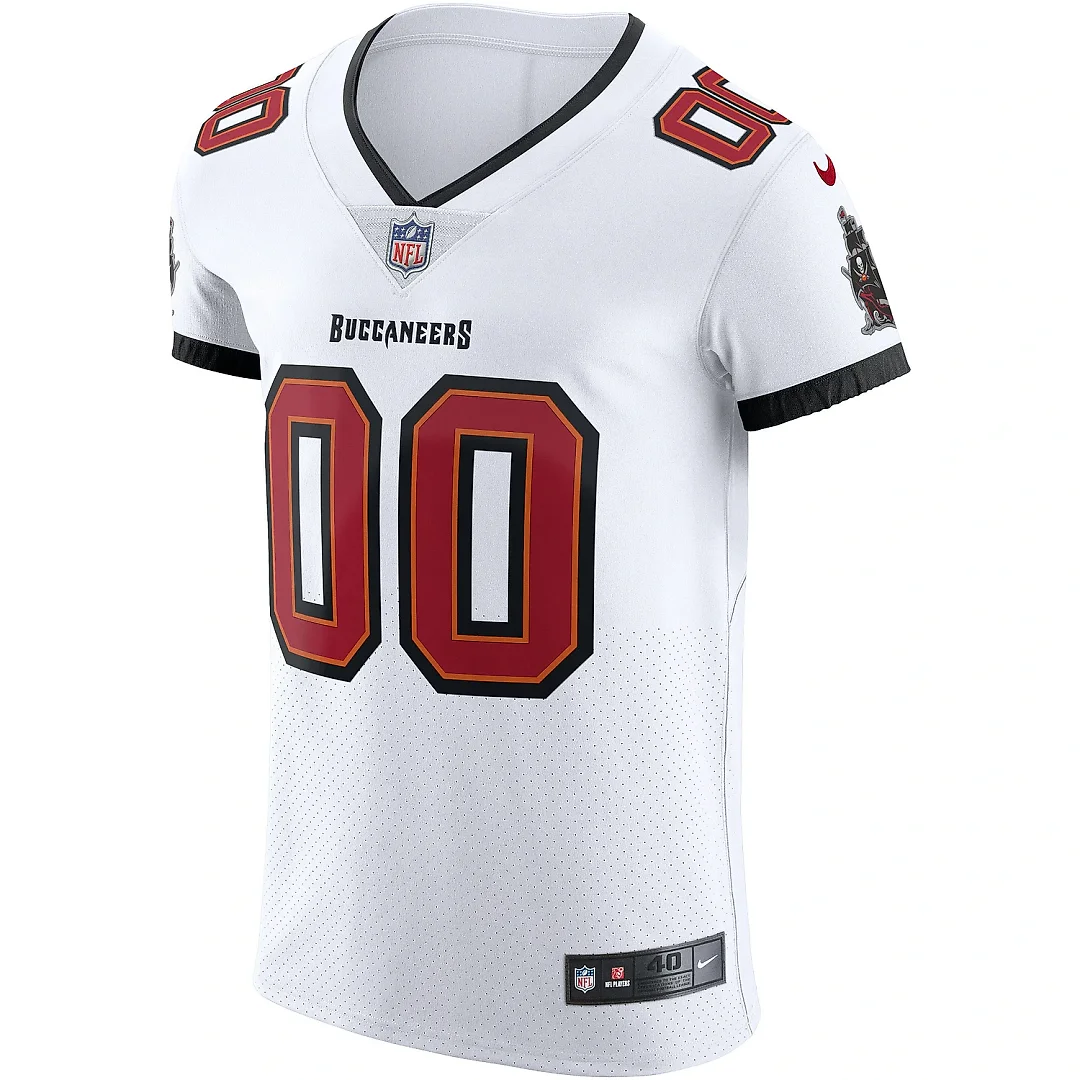 Zennovawear Men's Tampa Bay Buccaneers White Vapor Elite Custom Jersey