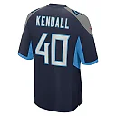 Zennovawear Men's Tennessee Titans Anthony Kendall Navy Team Game Jersey