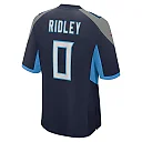 Zennovawear Men's Tennessee Titans Calvin Ridley Navy Game Jersey