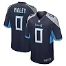 Zennovawear Men's Tennessee Titans Calvin Ridley Navy Game Player Jersey