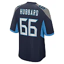 Zennovawear Men's Tennessee Titans Chris Hubbard Navy Team Game Jersey