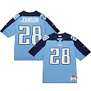 Zennovawear Men's Tennessee Titans Chris Johnson Mitchell & Ness Light Blue Legacy Jersey