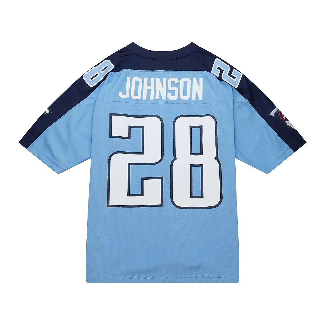 Zennovawear Men's Tennessee Titans Chris Johnson Mitchell & Ness Light Blue Legacy Jersey