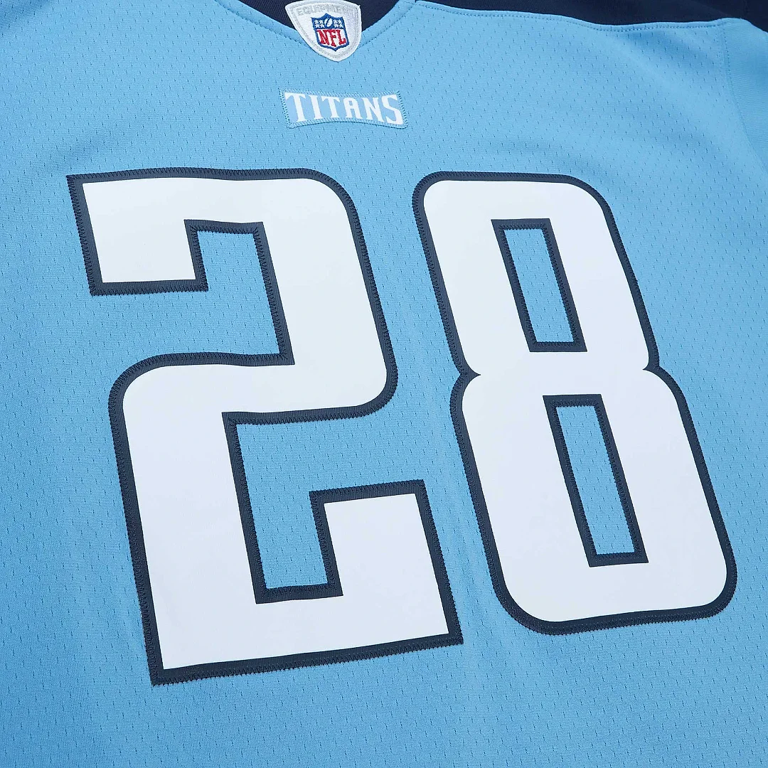 Zennovawear Men's Tennessee Titans Chris Johnson Mitchell & Ness Light Blue Legacy Jersey