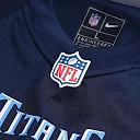Zennovawear Men's Tennessee Titans Chris Johnson Navy Retired Player Game Jersey