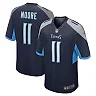 Zennovawear Men's Tennessee Titans Chris Moore Navy Game Jersey