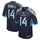 Zennovawear Men's Tennessee Titans Colton Dowell Navy Team Game Jersey