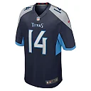 Zennovawear Men's Tennessee Titans Colton Dowell Navy Team Game Jersey