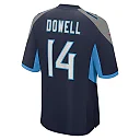 Zennovawear Men's Tennessee Titans Colton Dowell Navy Team Game Jersey