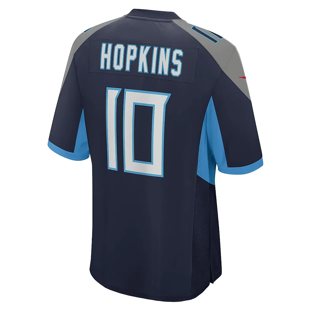 Zennovawear Men's Tennessee Titans DeAndre Hopkins Navy Game Jersey