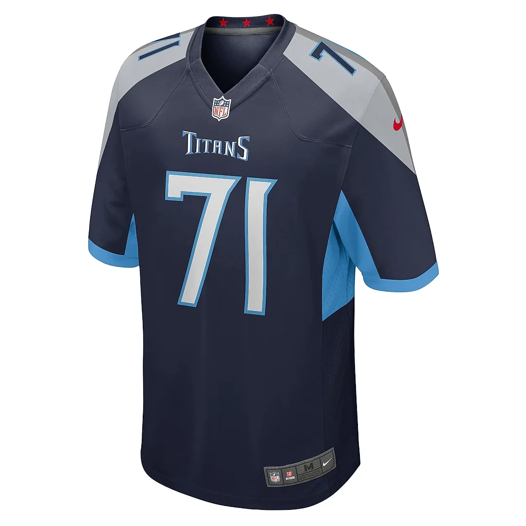 Zennovawear Men's Tennessee Titans Jaelyn Duncan Navy Game Jersey