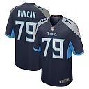 Zennovawear Men's Tennessee Titans Jaelyn Duncan Navy Team Game Jersey