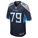 Zennovawear Men's Tennessee Titans Jaelyn Duncan Navy Team Game Jersey