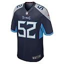 Zennovawear Men's Tennessee Titans James Williams Navy Game Jersey