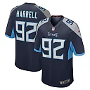 Zennovawear Men's Tennessee Titans Jaylen Harrell Navy Game Jersey
