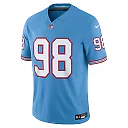 Zennovawear Men's Tennessee Titans Jeffery Simmons Light Blue Vapor F.U.S.E. Limited Jersey