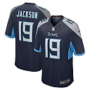 Zennovawear Men's Tennessee Titans Jha'Quan Jackson Navy Game Jersey