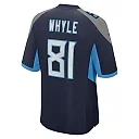 Zennovawear Men's Tennessee Titans Josh Whyle Navy Team Game Jersey