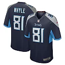 Zennovawear Men's Tennessee Titans Josh Whyle Navy Team Game Jersey