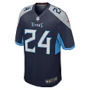 Zennovawear Men's Tennessee Titans Julius Wood Navy Game Jersey