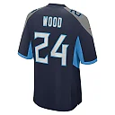 Zennovawear Men's Tennessee Titans Julius Wood Navy Game Jersey